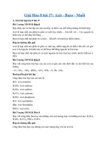 Tải Giải Hóa 8 bài 37: Axit - Bazơ - Muối - Giải bài tập Hóa 8 bài 37