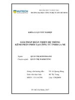 Giải pháp hoàn thiện hệ thống kênh phân phối tại công ty TNHH la mi 