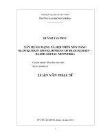 Xây dựng mạng xã hội trên nền tảng blockchain 