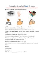 Tải Trắc nghiệm từ vựng Unit 3 lớp 6: My friends - Từ vựng Unit 3 lớp 6 có đáp án