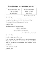 Tải Đề thi vào lớp 10 THPT môn Ngữ văn Sở GD&ĐT Tiền Giang năm 2014 - 2015 - Đề thi vào lớp 10 môn Ngữ văn có đáp án