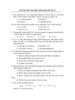 DE THI THU DAI HOC MON HOADE SO 17 va dap an