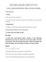 Tải Unit 4 lớp 11 Getting started - Tiếng Anh 11 Unit 4 Caring for those in need| Soạn tiếng Anh 11 mới Unit 4 Getting started