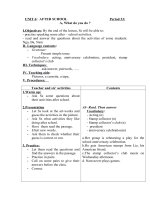 Tải Giáo án Tiếng Anh lớp 7 Unit 6: After school - Lesson 3 - Giáo án điện tử môn Tiếng Anh lớp 7