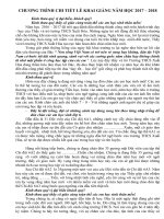 Dan chuong trinh hoc sinh lop 6 Nam hoc 20172018 Chuan nhat