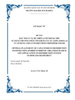 OPTIMAL PLACEMENT OF CAPACITORS IN DISTRIBUTION SYSTEMS USING HYBRID SYMBIOTIC ORGANISM SEARCH AND APPLICATION TO DISTRIBUTION SYSTEM IN BINH CHANH DISTRICT 