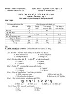 Tiet 35 Kiem tra hoc ky II