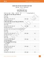 Mẫu hợp đồng đặt cọc mua đất mới nhất