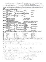 Tải Đề ôn thi vào lớp 10 môn tiếng Anh năm học 2018 - 2019 (Đề luyện 29) - Đề ôn thi vào lớp 10 môn tiếng Anh