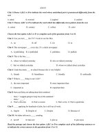 Tải Ôn thi phần trắc nghiệm tiếng Anh vào lớp 10 có đáp án - Đề ôn thi vào lớp 10 môn tiếng Anh