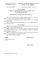 QD phan cong nhiem vu cho CBGVNV nam hoc 20202021