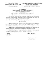 Quyết định Thành lập ban chỉ đạo và phân công nhiệm vụ ...