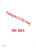 Bai 1 Dac diem cua co the song