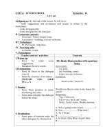 Tải Giáo án Tiếng Anh lớp 7 Unit 6: After school - Lesson 6 - Giáo án điện tử môn Tiếng Anh lớp 7