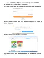 Các bước để thực hiện vào sách điện tử Cánh diều