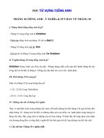 Tải Tháng 10 tiếng Anh là gì? Cách viết tắt và những câu nói hay về tháng 10 - Học Từ vựng tiếng Anh hàng ngày