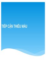 TIẾP cận THIẾU máu (BỆNH học nội) 
