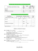 Kiem tra toan 10 HK1 co dap an  ma tran