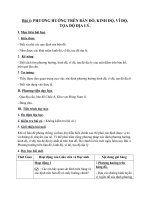 Bai 4 Phuong huong tren ban do Kinh do vi do va toa do dia li