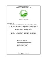 Thực hiện quy trình chăm sóc, nuôi dưỡng, phòng và trị bệnh trên đàn gà thịt nuôi tại trang trại của công ty thuốc thú y SVT thái dương tại xã phúc hòa, huyện tân yên, tỉnh bắc giang 