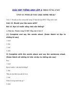 Tải Giải SBT tiếng Anh lớp 4 Unit 13 Would you like some milk? - Tiếng Anh 4 Unit 13 Would you like some milk?| Giải bài tập Unit 13 SBT tiếng Anh lớp 4 mới