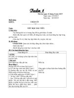 Giao an Tuan 1  Lop 1