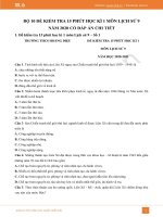 10 đề kiểm tra 15 phút HK1 môn Lịch Sử lớp 9 năm 2020 có đáp án