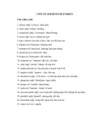 Tải Từ vựng Tiếng Anh lớp 7 Unit 10 Sources Of Energy - Tiếng Anh lớp 7 chương trình mới