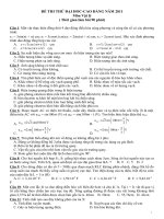 De thi thu Dai hoc mon Vat li va dap an