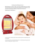 Tải Cách dùng quạt sưởi để không gây hại cho trẻ - Những lưu ý khi dùng quạt sưởi cho trẻ