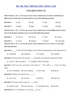 Tải Đề ôn thi THPT Quốc Gia môn tiếng Anh năm 2020 số 5 - Đề thi THPT Quốc gia 2020 môn Anh có đáp án
