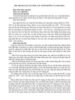 Bai tham luan ve cong tac cham soc nuoi duong tre trong nha truong