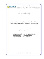 Trách nhiệm pháp lý và các biện pháp xử lý khi thực hiện không đúng hợp đồng thương mại 