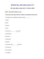 Tải Bài ôn tập môn tiếng Anh lớp 8 Unit 5 + 6 - Đề kiểm tra 1 tiết lớp 8 môn tiếng Anh lần 2 có đáp án