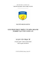 Giải pháp phát triển văn hóa doanh nghiệp tại VNPT long an 