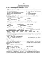 5 DE THI VA DAP AN KIEM TRA HOC KY II MON TIENG ANH LOP 8 DE 610