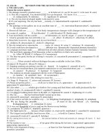 De cuong on tap Hoc ky II  Mon Anh Lop 10 nam 2012