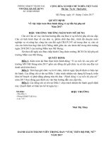 Ke hoach trien khai thuc hie cong tac binh dang gioi vi su tien bo cua phu nu nam 2017