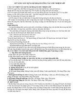 Ky nang xay dung ke hoach chu nhiem