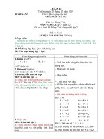 Giao an Tuan 17  Lop 1