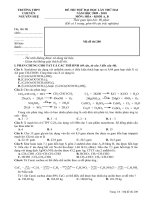 DE THI THU DAI HOC LAN THU HAI  NAM HOC 2009  2010 MON HOA  KHOI A B