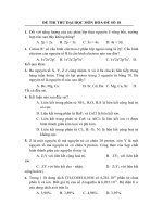 DE THI THU DAI HOC MON HOADE SO 18 va dap an