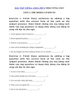 Tải Bài tập tiếng Anh lớp 9 Unit 5 The Media có đáp án - Tiếng Anh 9 Unit 5 The media| Bài tập Unit 5 SGK tiếng Anh lớp 9 có đáp án