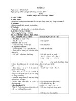 giáo án tuần 12 lớp 4B