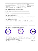 DE THI TOAN LOP BA CUOI KI II NAM HOC 20092010