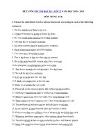 Tải Đề cương ôn thi học kì 1 lớp 12 môn Tiếng Anh năm học 2018 - 2019 - Ôn tập Tiếng Anh lớp 12 chương trình mới học kì 1