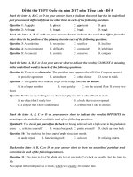 Tải Bộ đề thi thử THPT Quốc gia năm 2017 môn Tiếng Anh - Số 4 - Đề luyện thi đại học môn Anh năm 2017