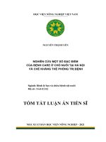 Nghiên cứu một số đặc điểm của bệnh care ở chó nuôi tại hà nội và chế kháng thể phòng trị bệnh TT