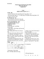 Giao an Tuan 20  Lop 1