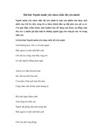 Tải Lời bài hát Người mình yêu chưa chắc đã yêu mình - Lyrics Người mình yêu chưa chắc đã yêu mình